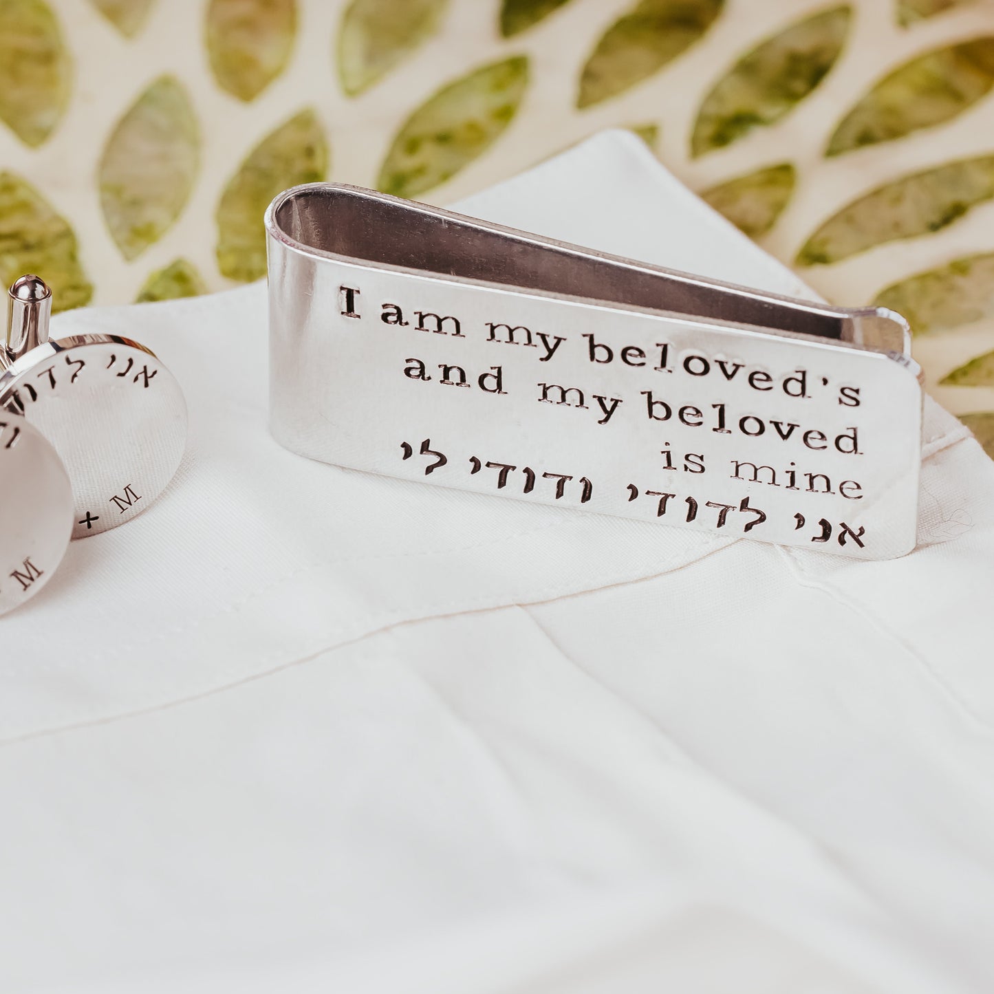 I am my beloved's Money Clip Minimalist Wallet for Groom