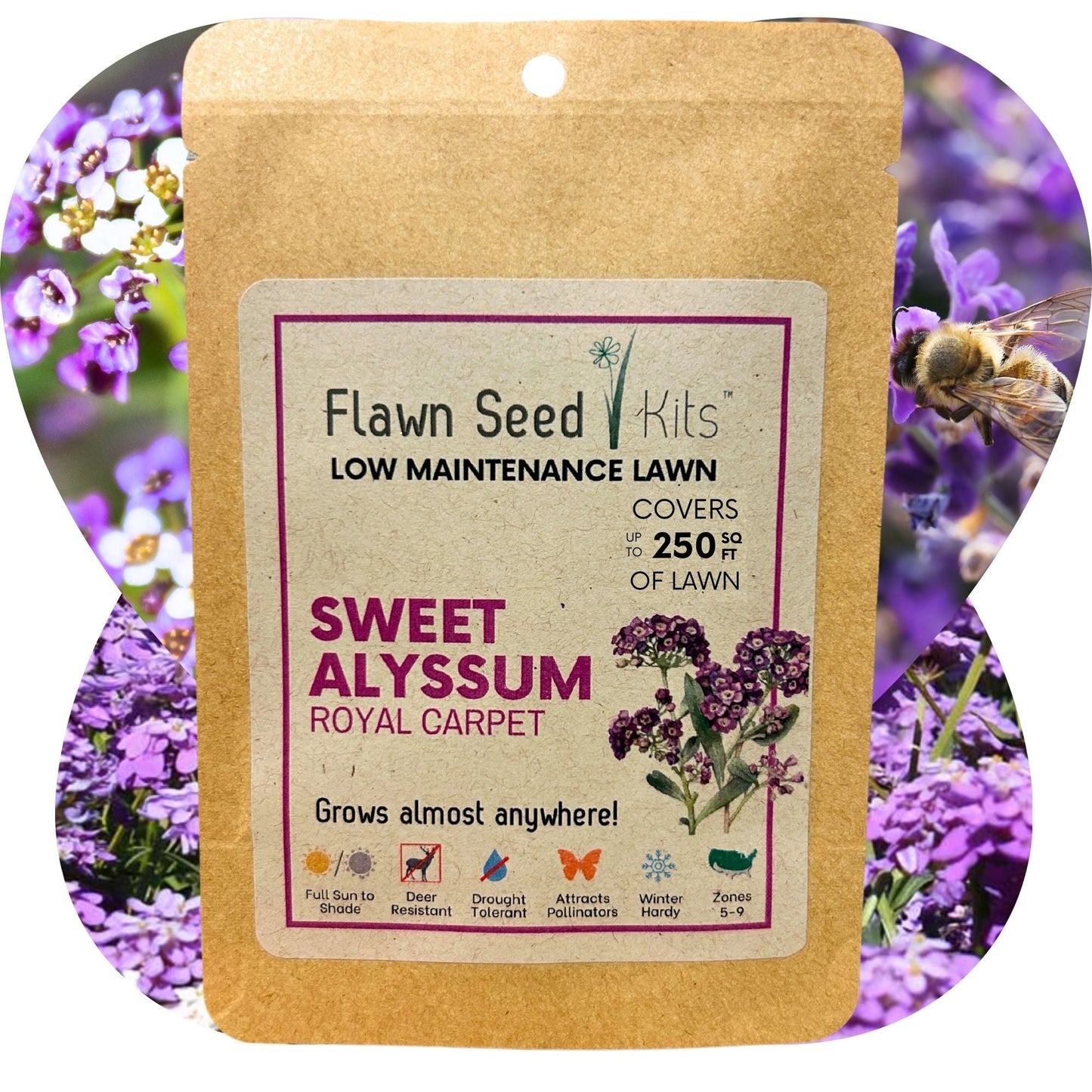 Sweet Alyssum Royal Carpet Seed Pouch - Concordia Style Boutique