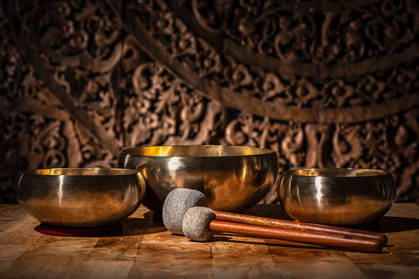 3-Piece Cosmos Therapy Series Singing Bowl Set, 800/1000/2000g