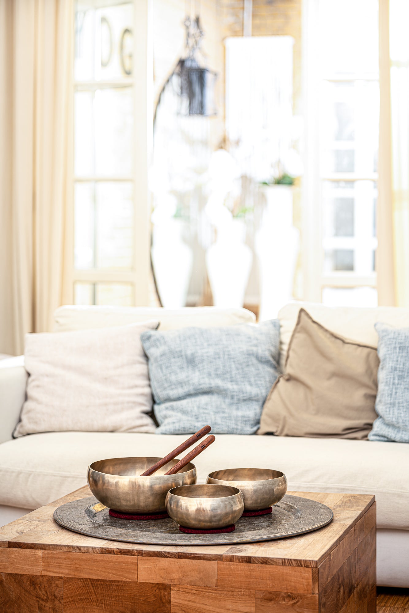 3-Piece Cosmos Therapy Series Singing Bowl Set, 800/1000/2000g