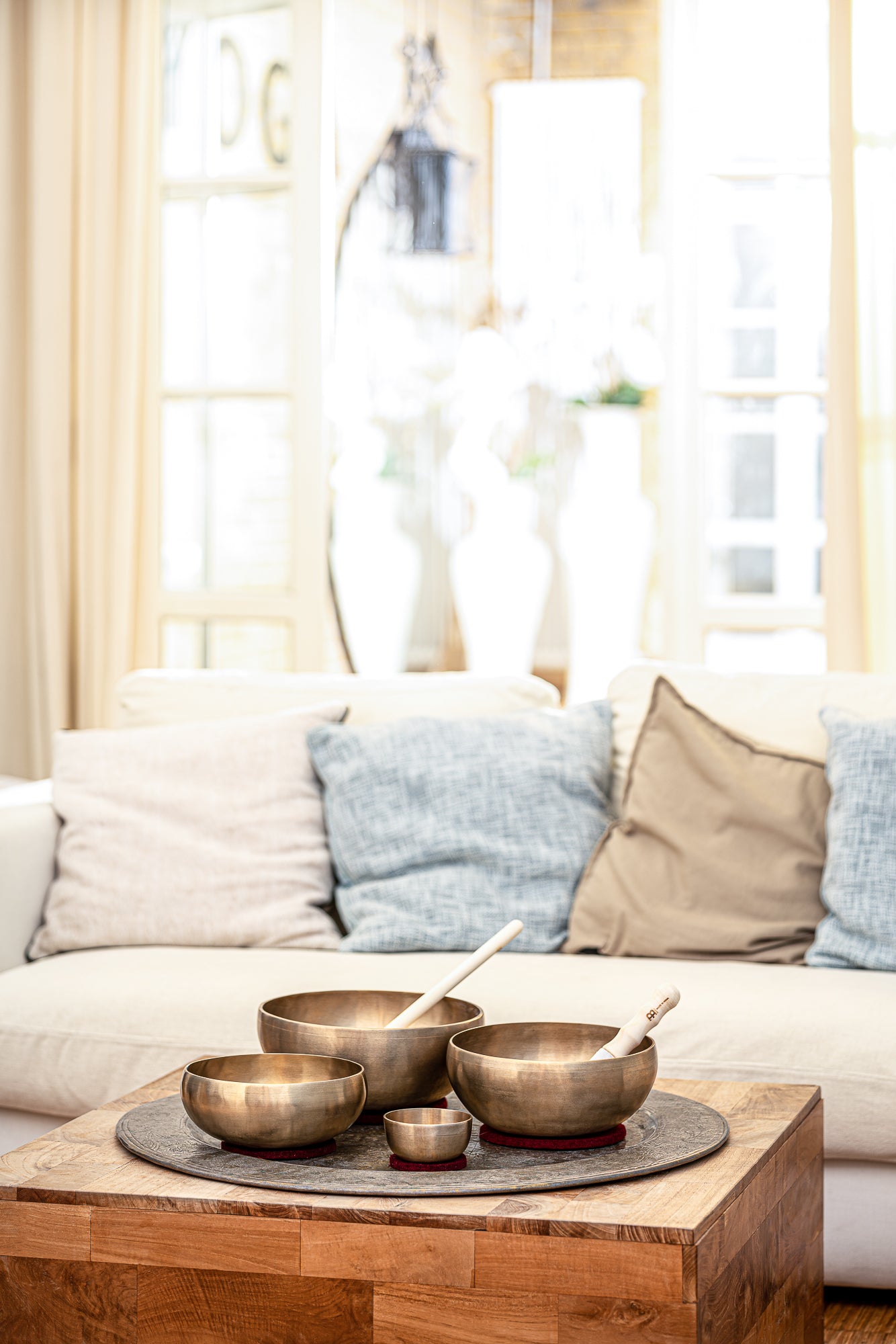 4-Piece Cosmos Therapy Series Singing Bowl Set, 250/1000/1500/2000g