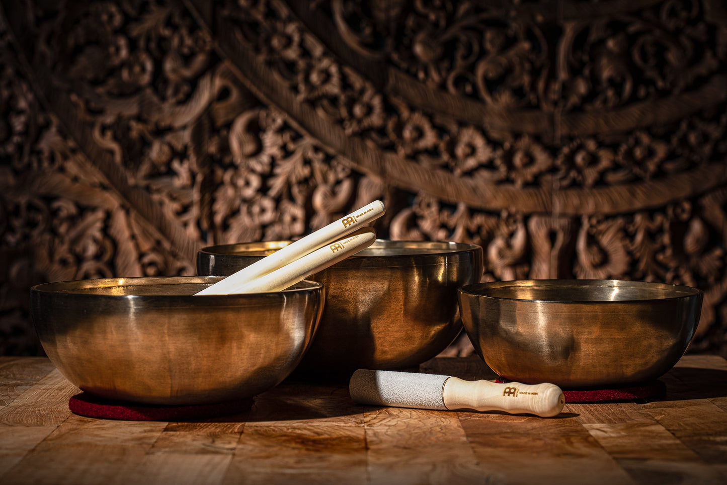 3 Piece Energy Therapy Series Singing Bowl Set, 1400/1800/2200g