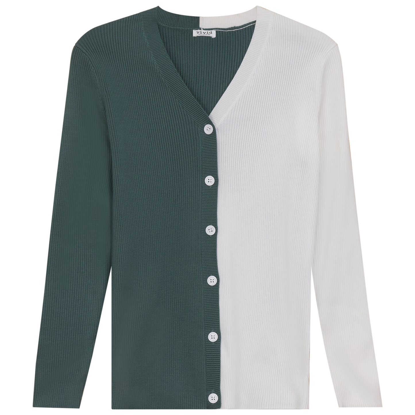 Contrast Ribbed Cardigan - Concordia Style Boutique