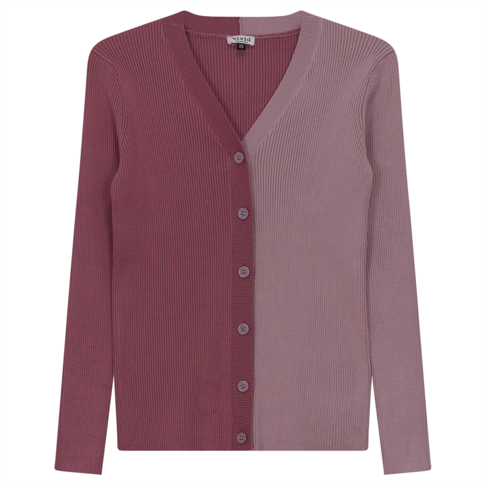 Contrast Ribbed Cardigan - Concordia Style Boutique