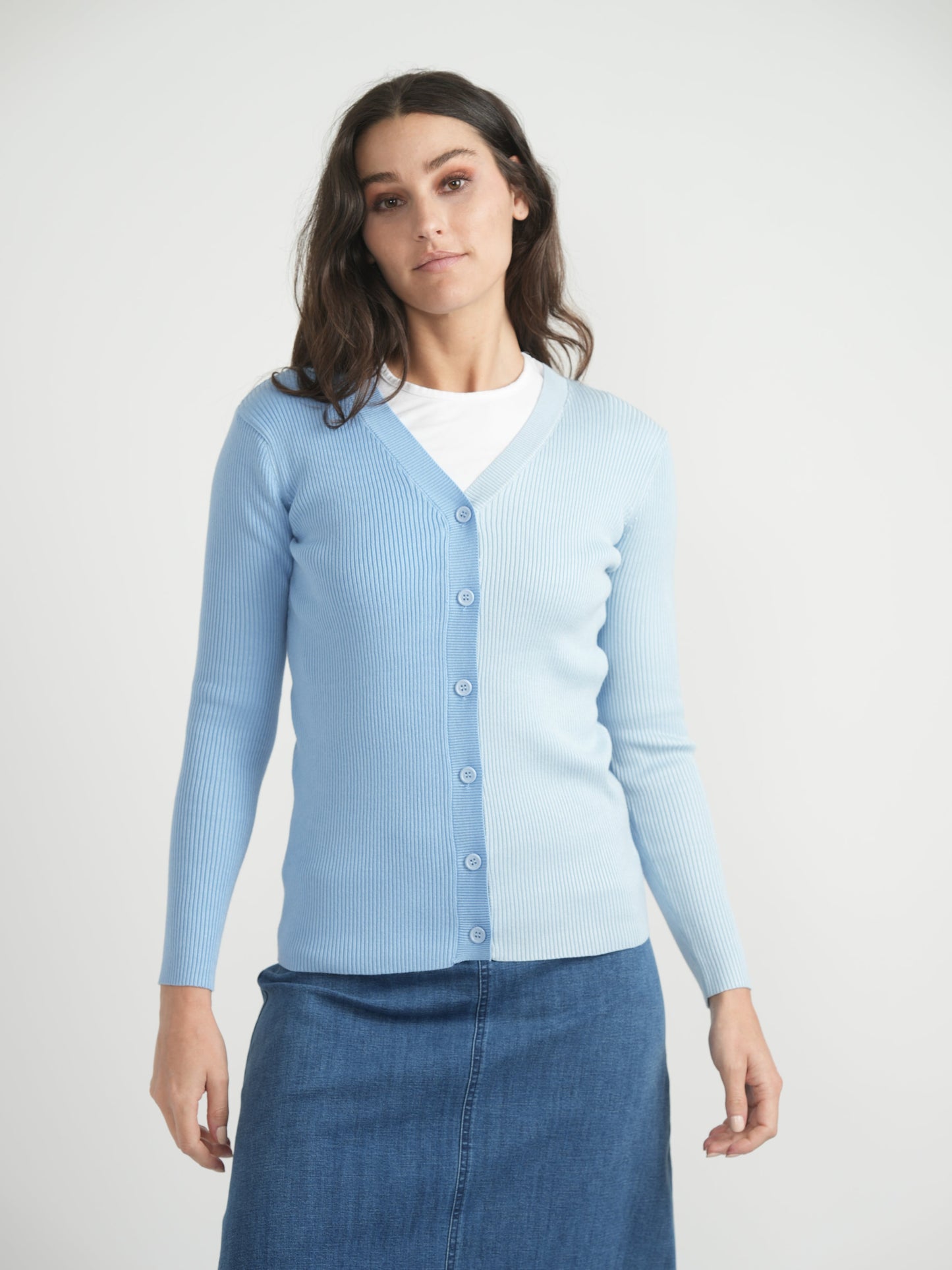 Contrast Ribbed Cardigan - Concordia Style Boutique