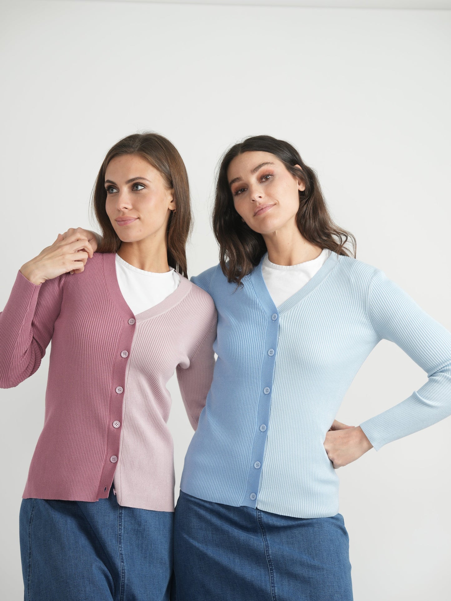 Contrast Ribbed Cardigan - Concordia Style Boutique