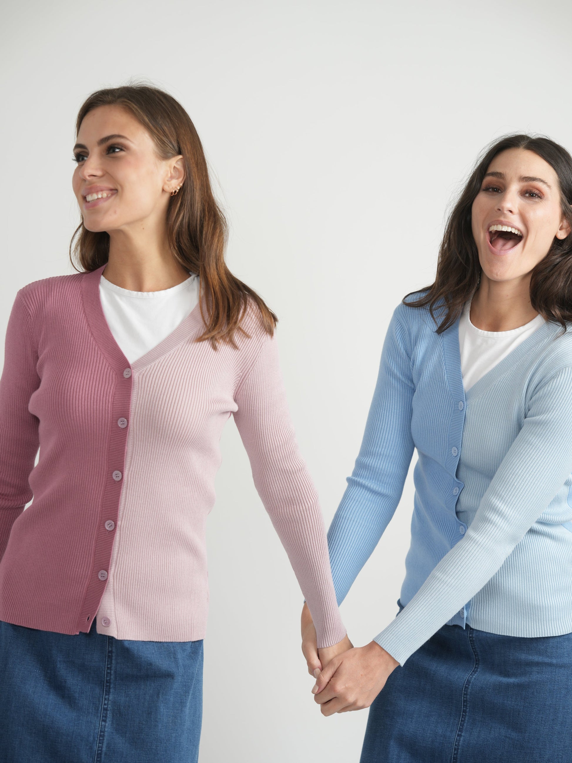 Contrast Ribbed Cardigan - Concordia Style Boutique