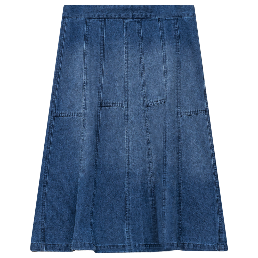 Denim Short Flare Skirt - Concordia Style Boutique