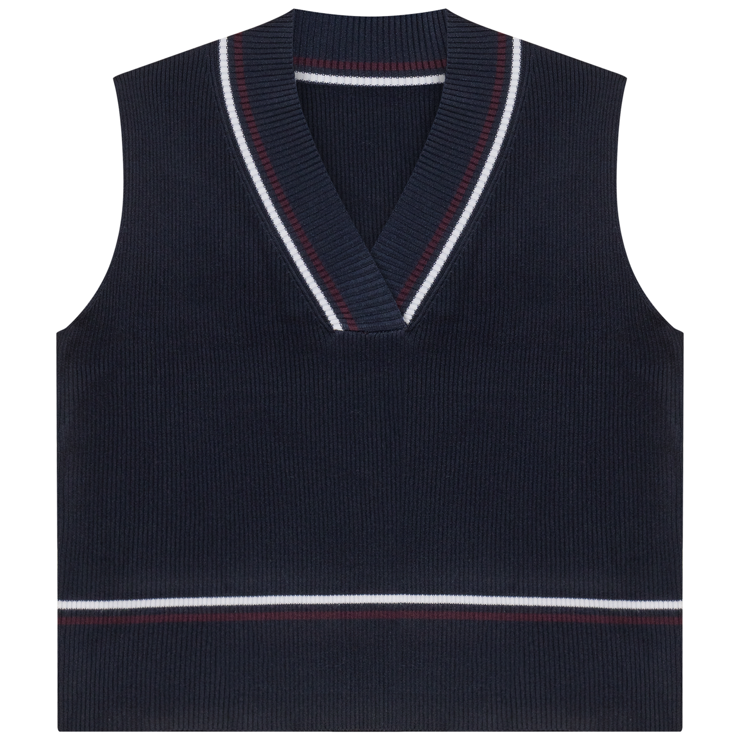 Contrast Striped Vest - Concordia Style Boutique