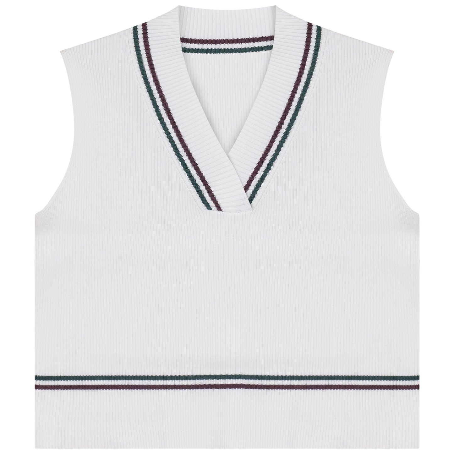 Contrast Striped Vest - Concordia Style Boutique