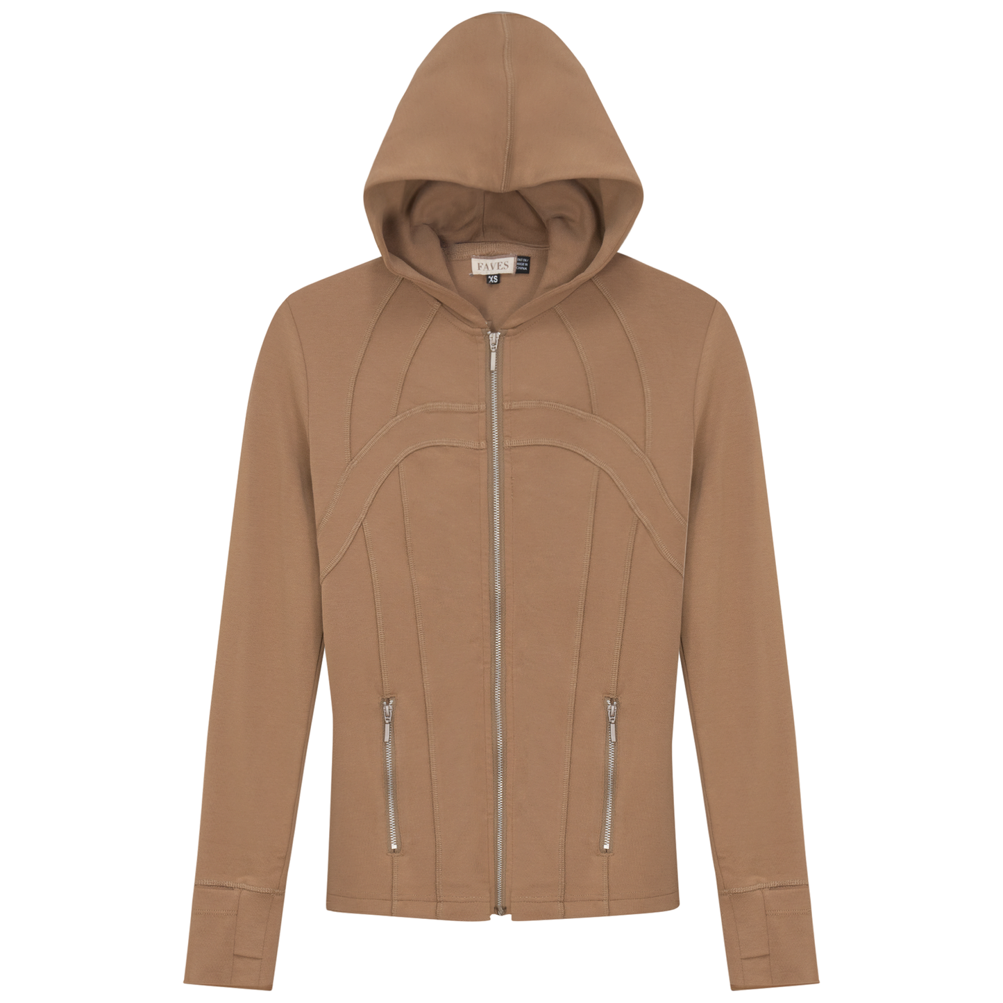 Seam Hoodie Zip Up Sweatshirt - Concordia Style Boutique