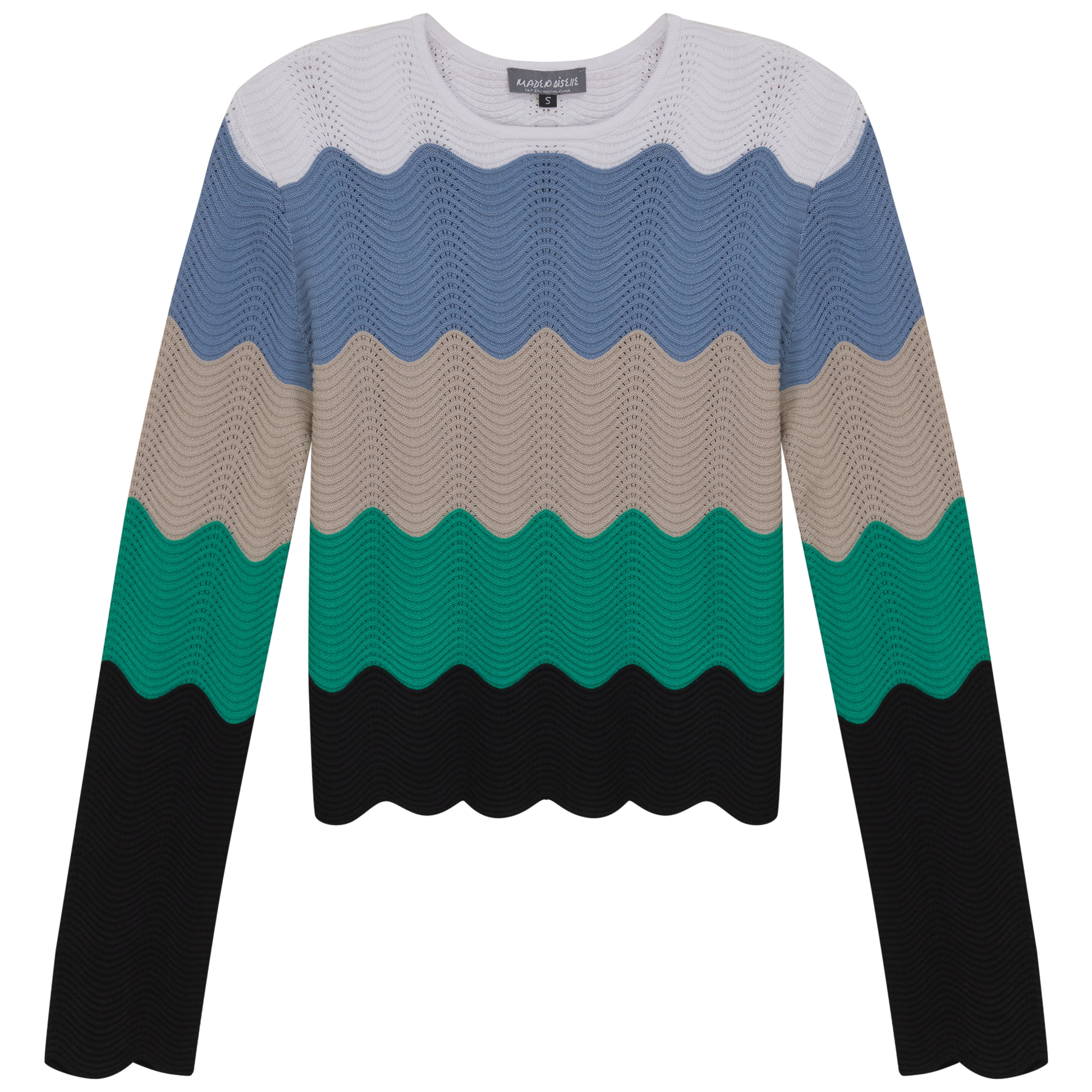Crochet Color Blocked Cardigan - Concordia Style Boutique