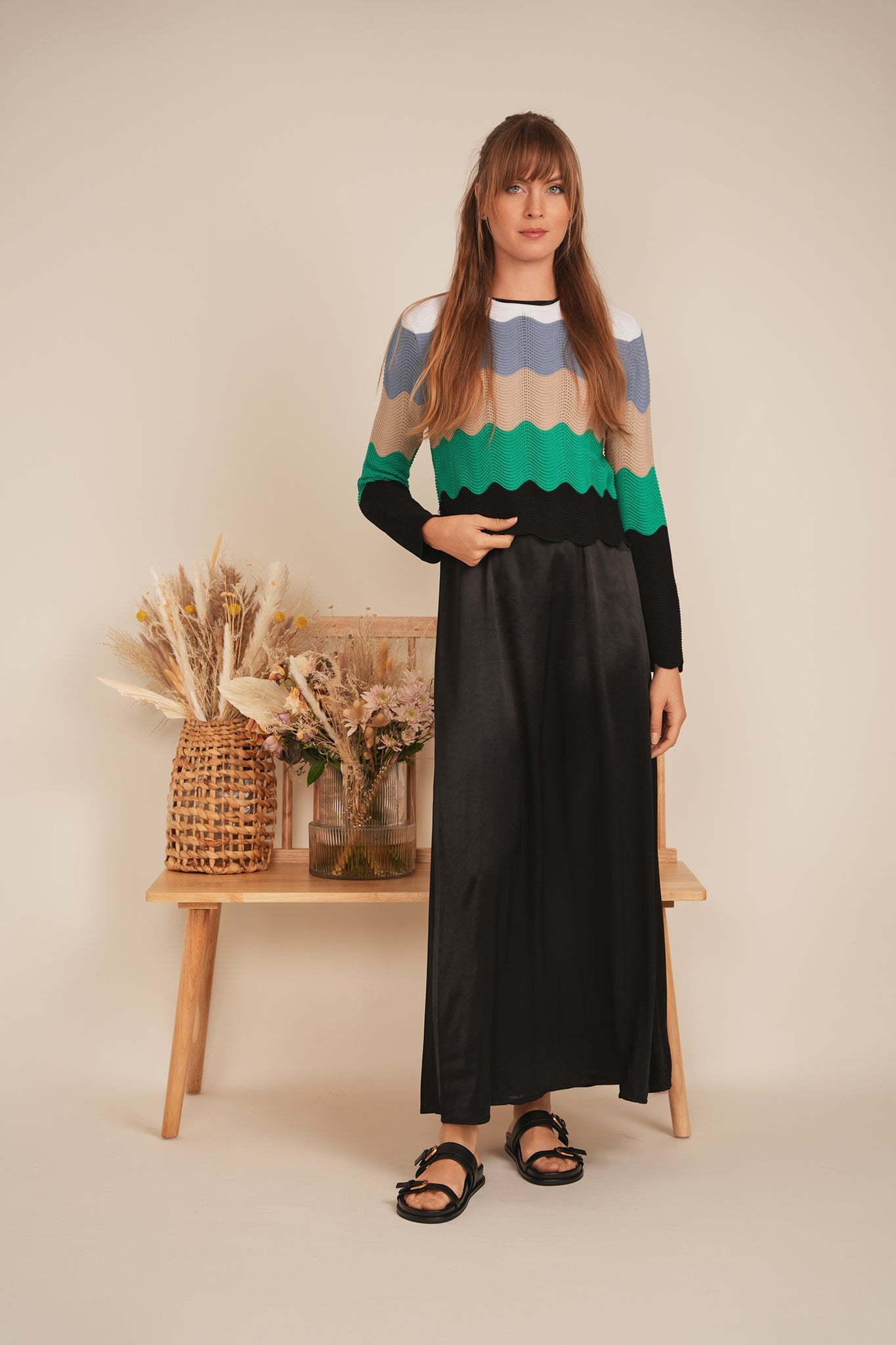 Crochet Color Blocked Cardigan - Concordia Style Boutique