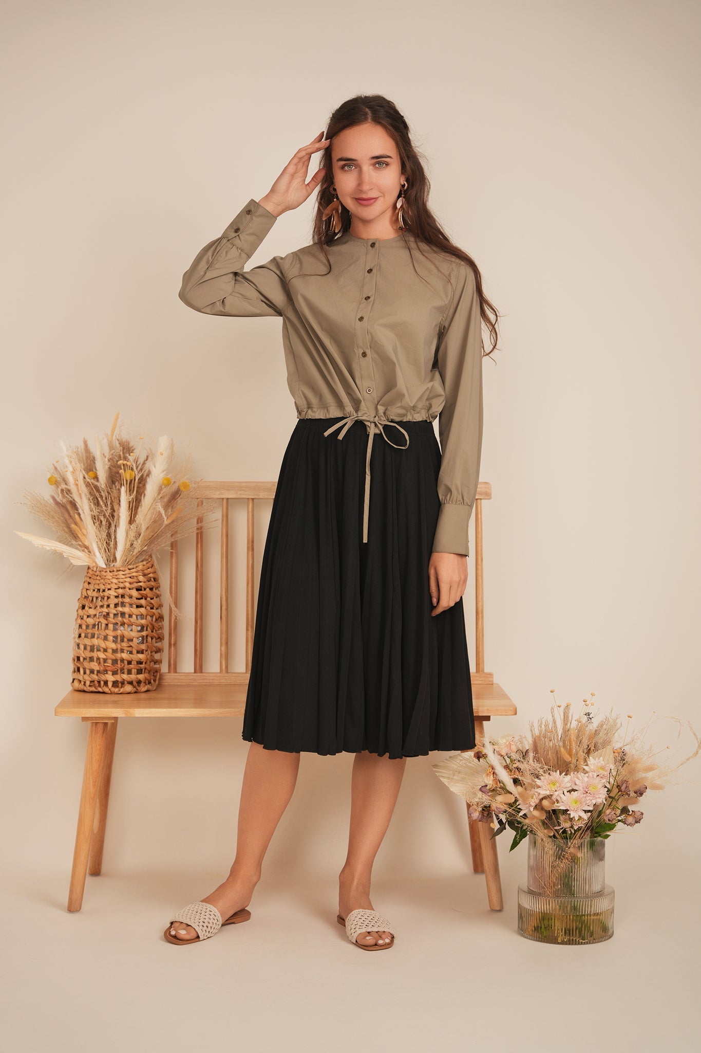Cotton Bungee Blouse - Concordia Style Boutique