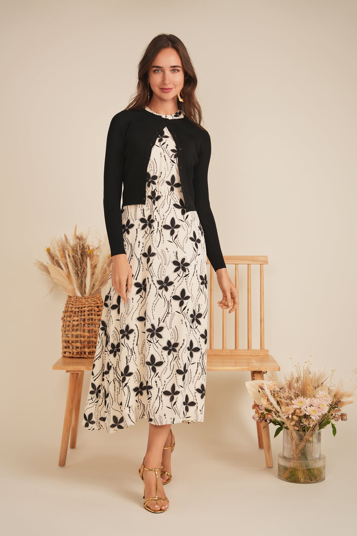 Floral Chiffon Bungee Jumper - Concordia Style Boutique
