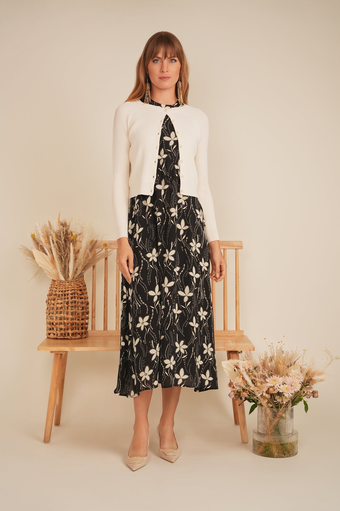 Floral Chiffon Bungee Jumper - Concordia Style Boutique
