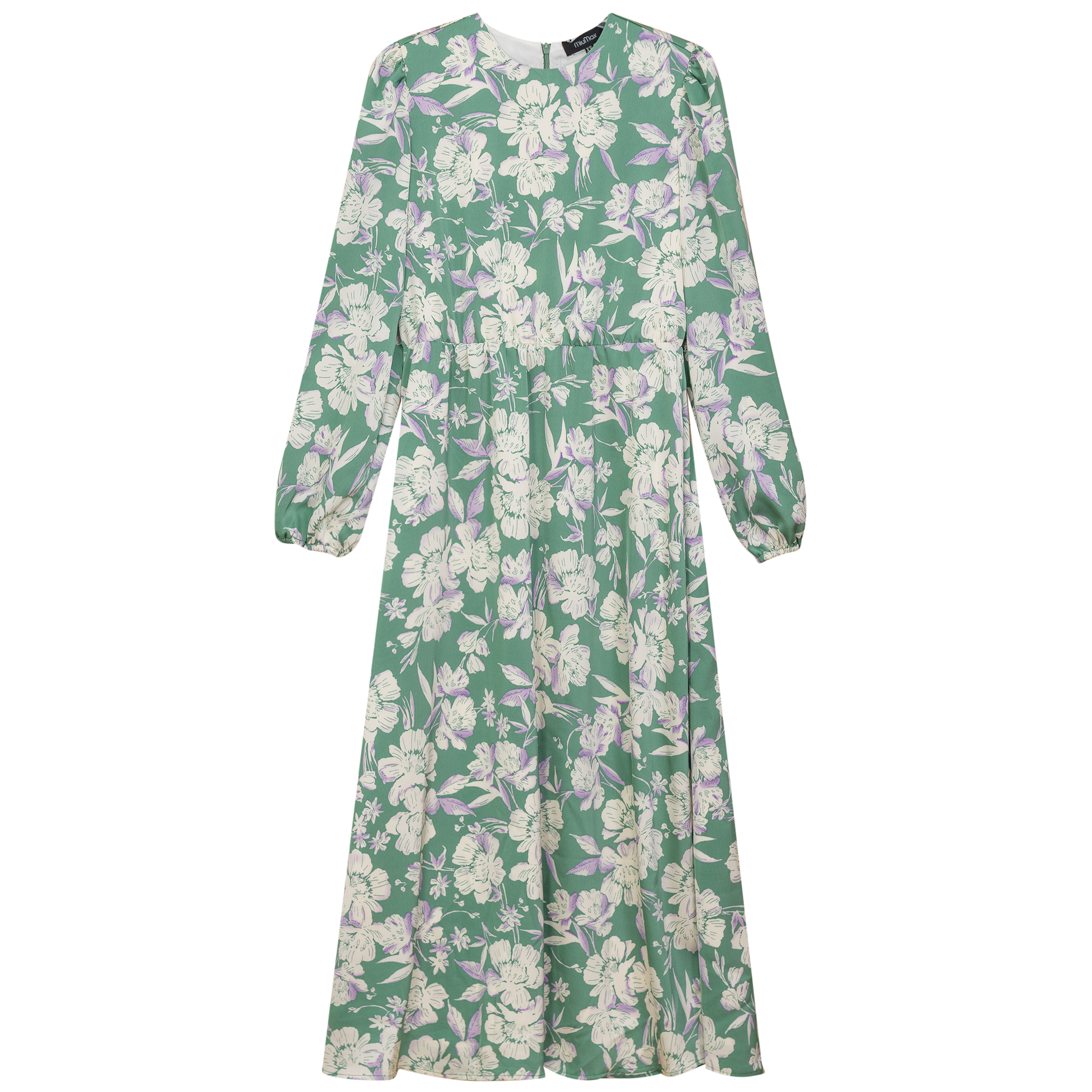 Satin Floral Midi Dress - Concordia Style Boutique