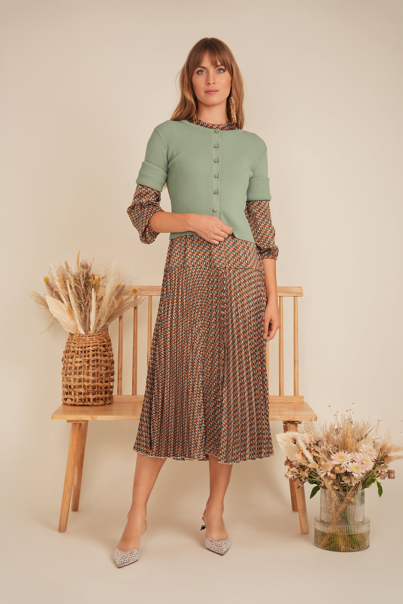 Midi Dress Vest Set - Concordia Style Boutique