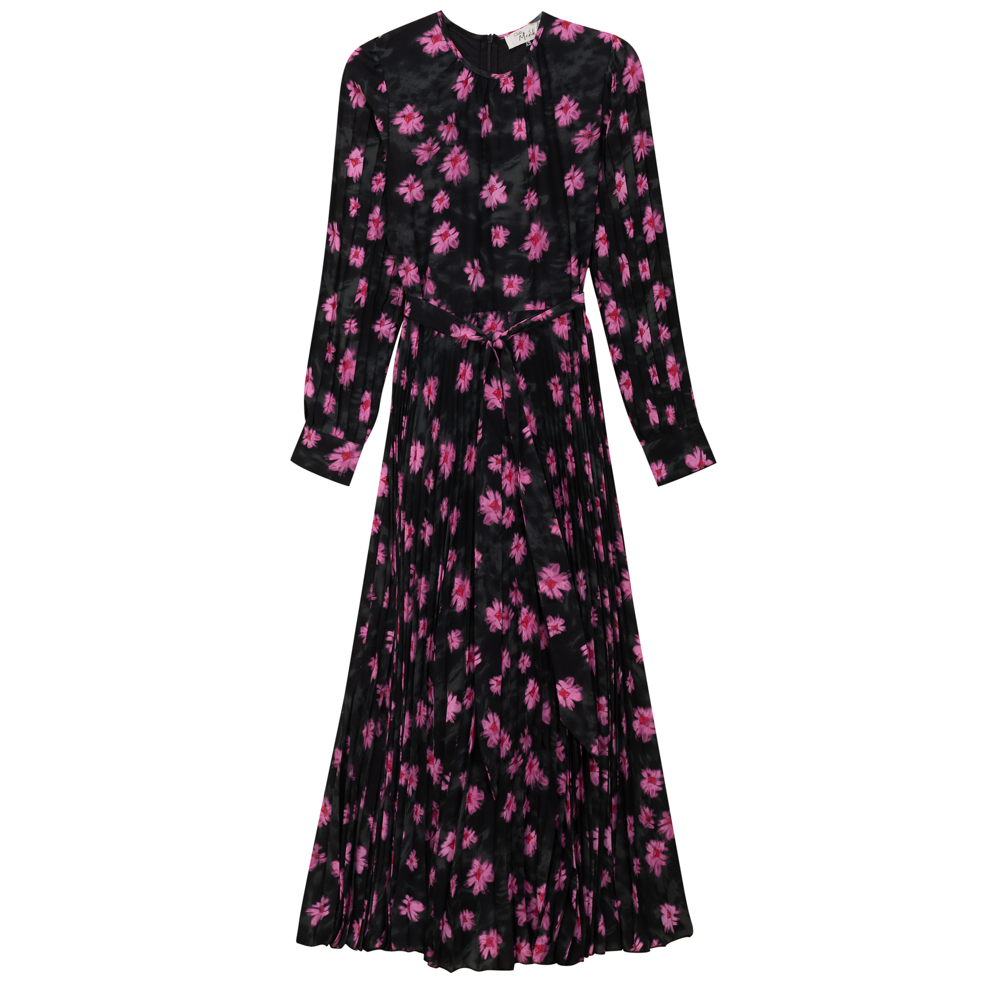 Satin Mosaic Pleated Midi Dress - Concordia Style Boutique