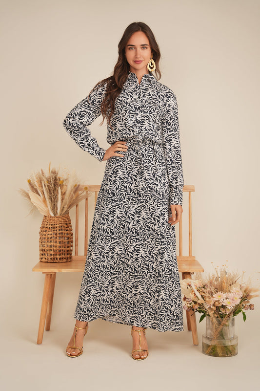 Printed Linen Maxi Jumper - Concordia Style Boutique