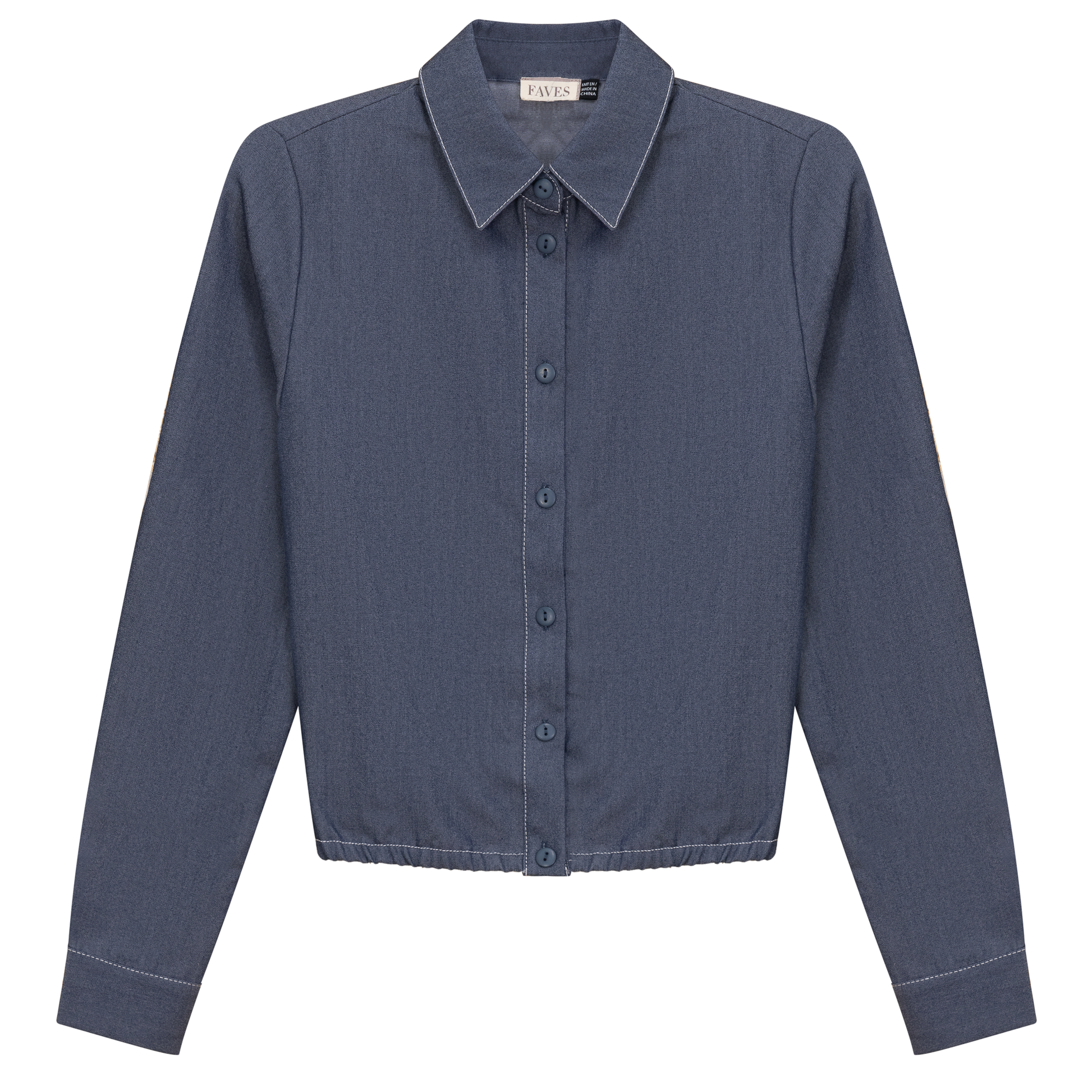 Cropped Chambray Shirt - Concordia Style Boutique