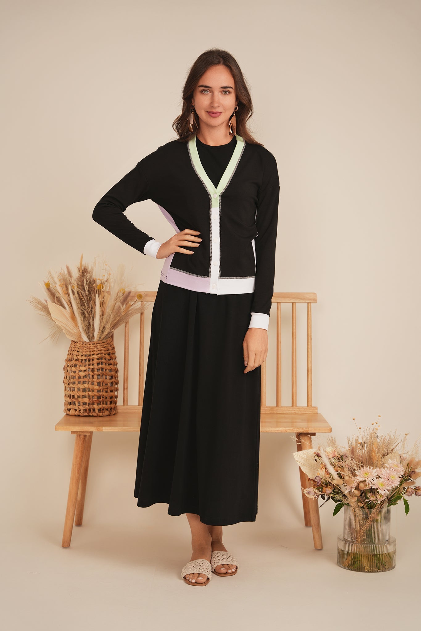 Color Blocked Cardigan - Concordia Style Boutique