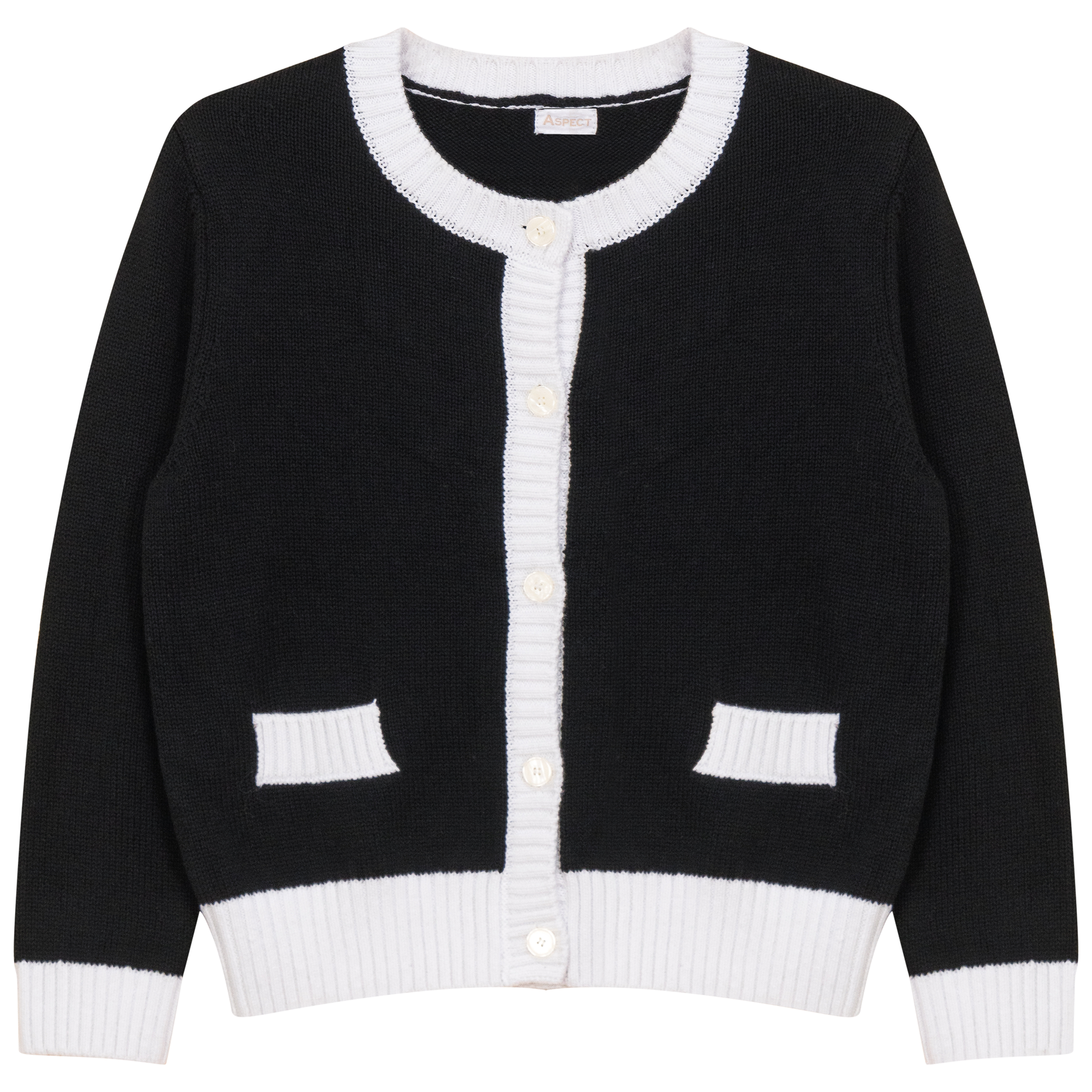 Contrast Trim Cardigan - Concordia Style Boutique