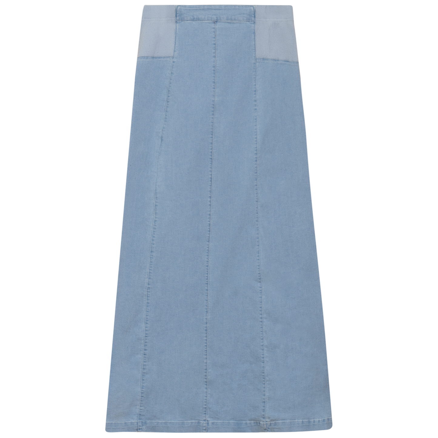 Stretch Denim Paneled Skirt - Concordia Style Boutique