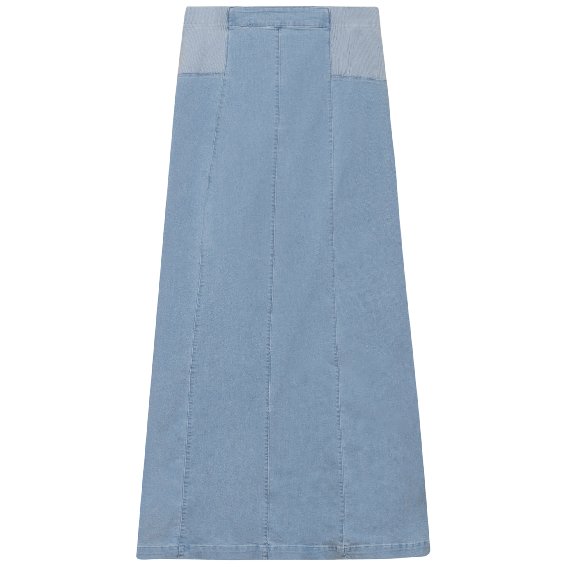 Stretch Denim Paneled Skirt - Concordia Style Boutique