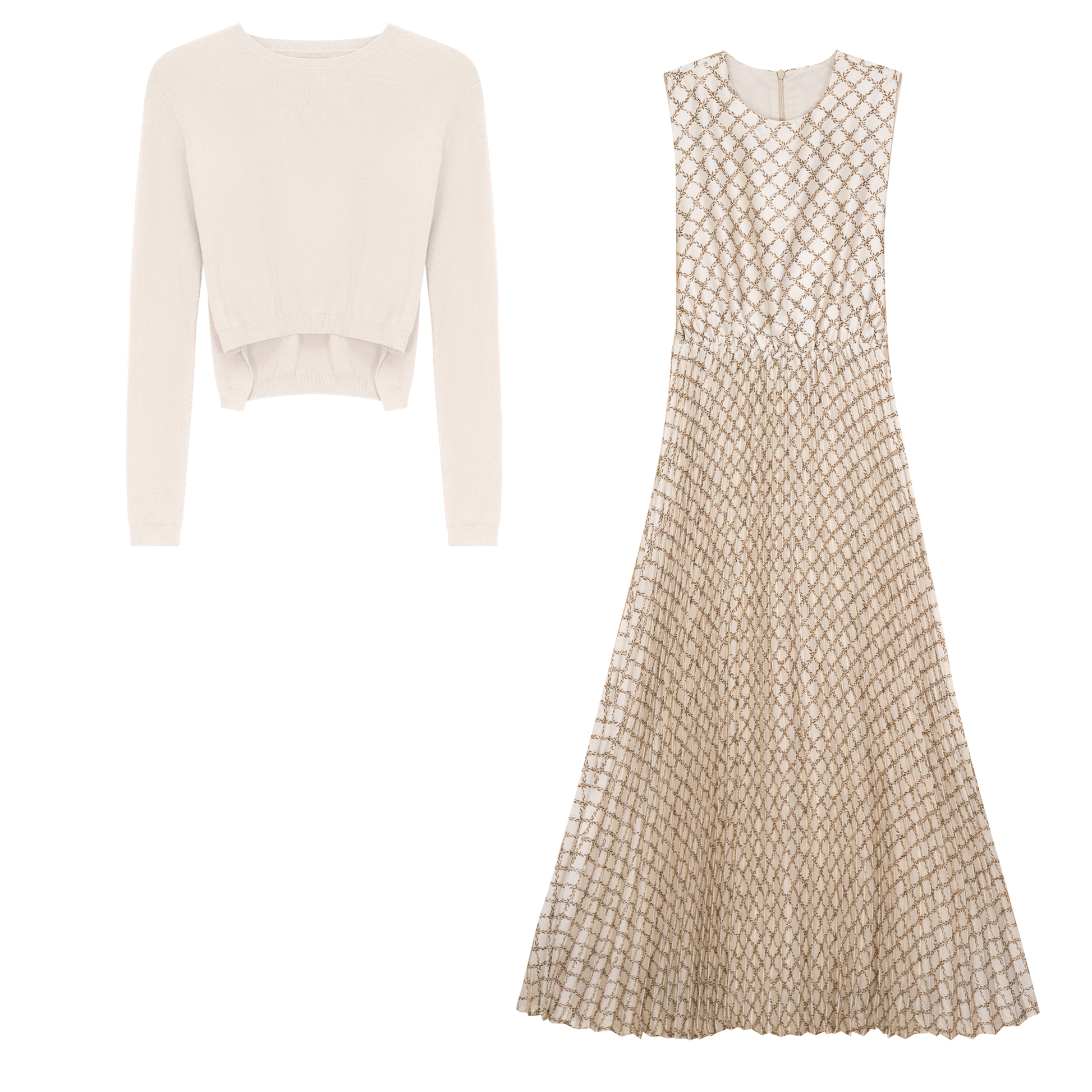 Pleated Jumper Set - Concordia Style Boutique