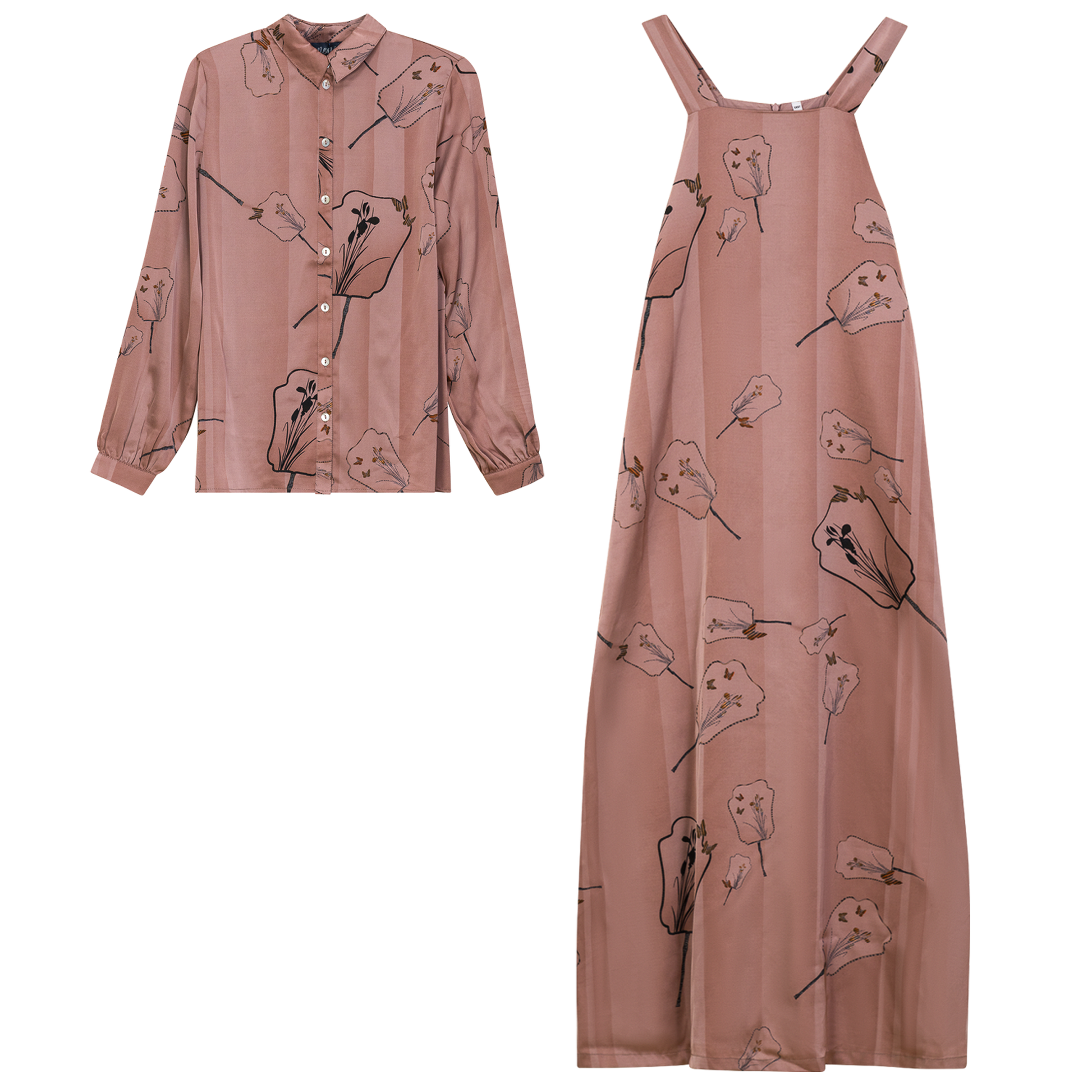 Satin Printed 2Pc Set - Concordia Style Boutique