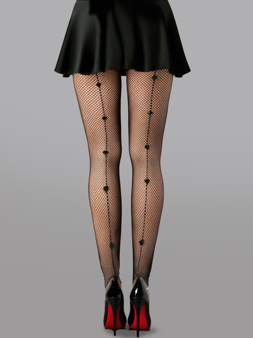 Heart Pattern Fishnet Tights - Concordia Style Boutique