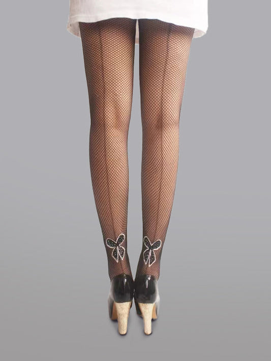 High Waist  Bowknot Fishnet  Pantyhose - Premium Stockings from Hello.LA.Girl - Just $19.99! Shop now at Concordia Style Boutique