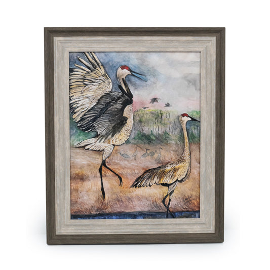 Crane Print | 14" x 11" | Frame not included | Sheryll Hickman Art