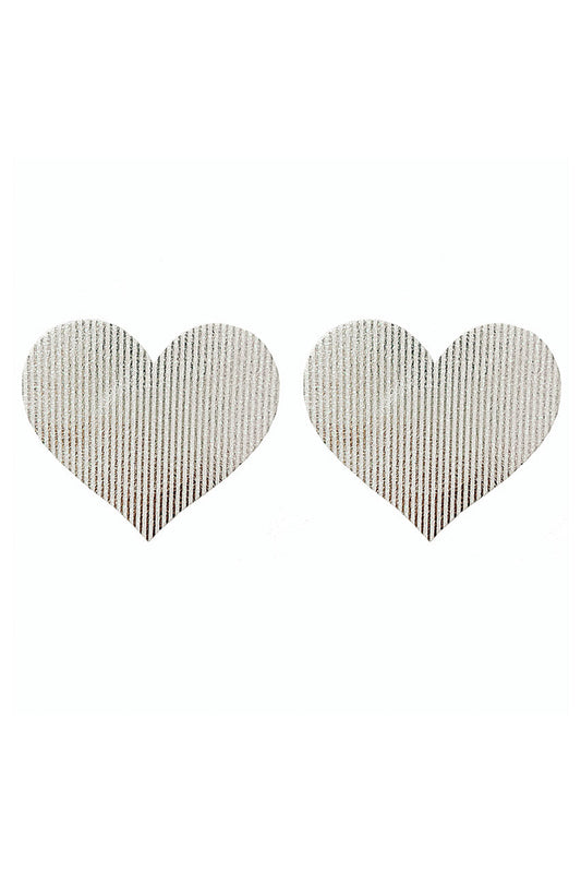 Silver Illusion Heart Pasties - Concordia Style Boutique