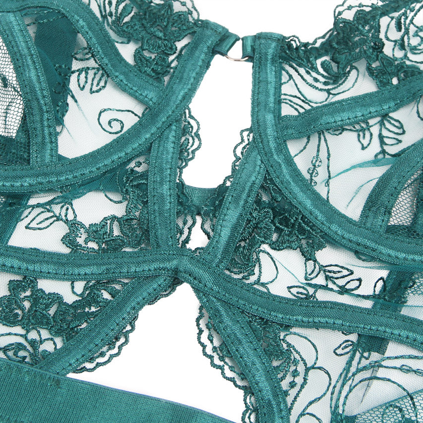 Embroidered Lace Cut Lingerie Teddy - Concordia Style Boutique