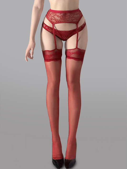Lace Waist Garter Tights - Concordia Style Boutique