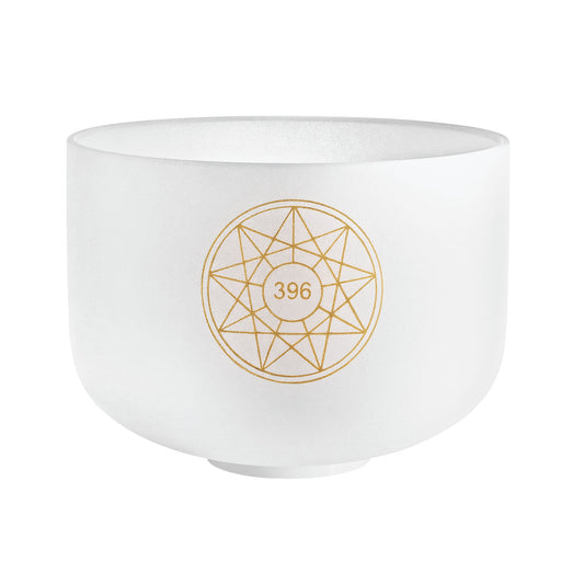 10" Solfeggio Crystal Singing Bowl, Ut 396 Hz, Note G4