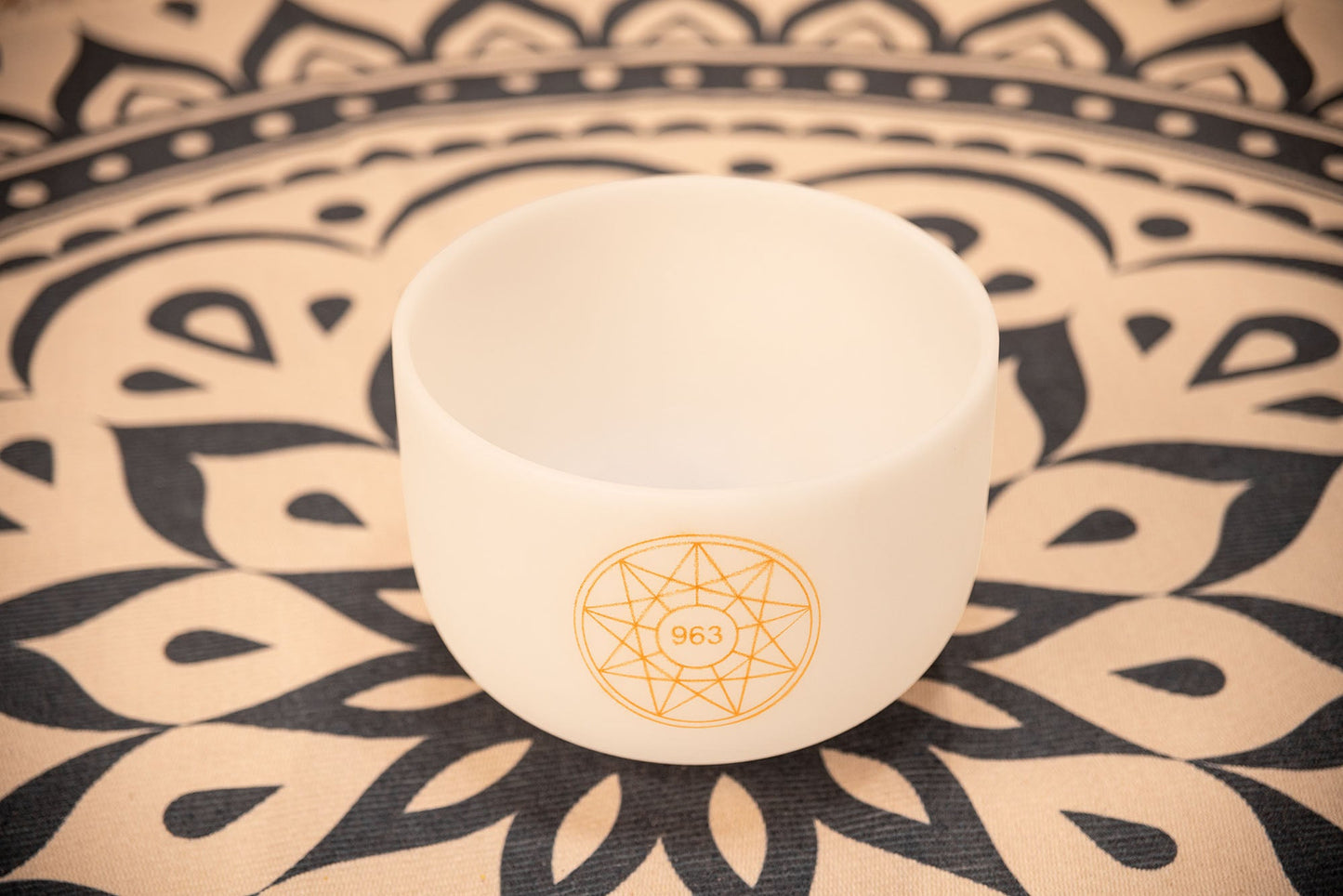 10" Solfeggio Crystal Singing Bowl, 963 Hz, Note B4