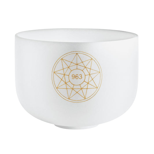 10" Solfeggio Crystal Singing Bowl, 963 Hz, Note B4