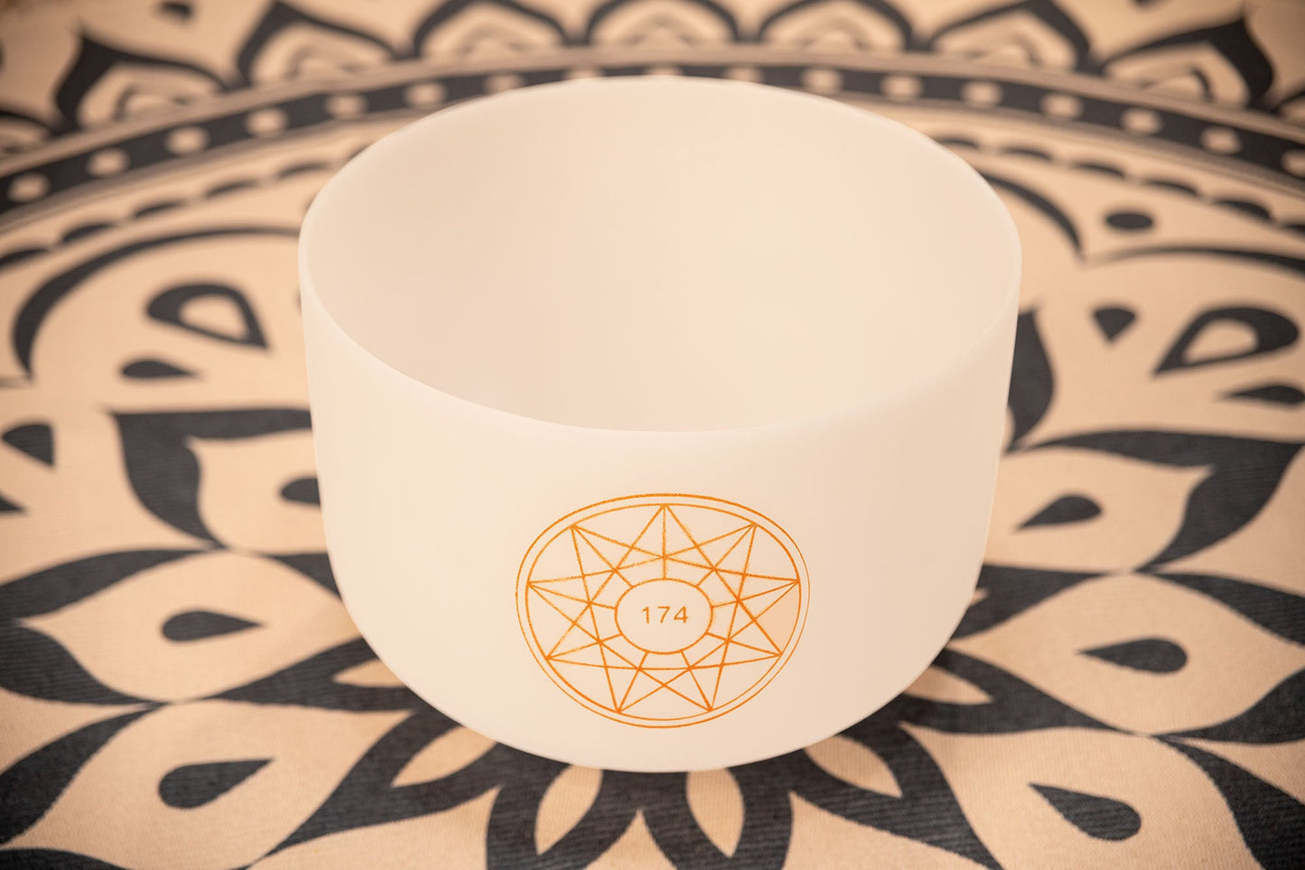 12" Solfeggio Crystal Singing Bowl, 174 Hz, Note F3