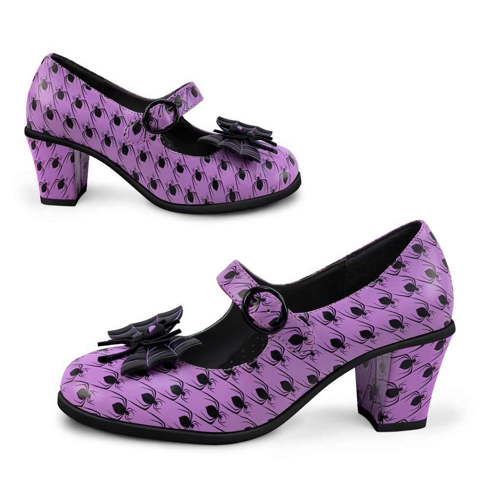 Chocolaticas® Mid Heels Spider Tooth Women's Mary Jane Pump - Concordia Style Boutique