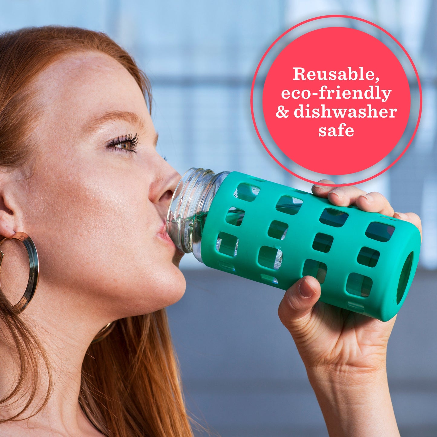 Geometric Cube Silicone Bottle Sleeves Set, for 16oz Bottles