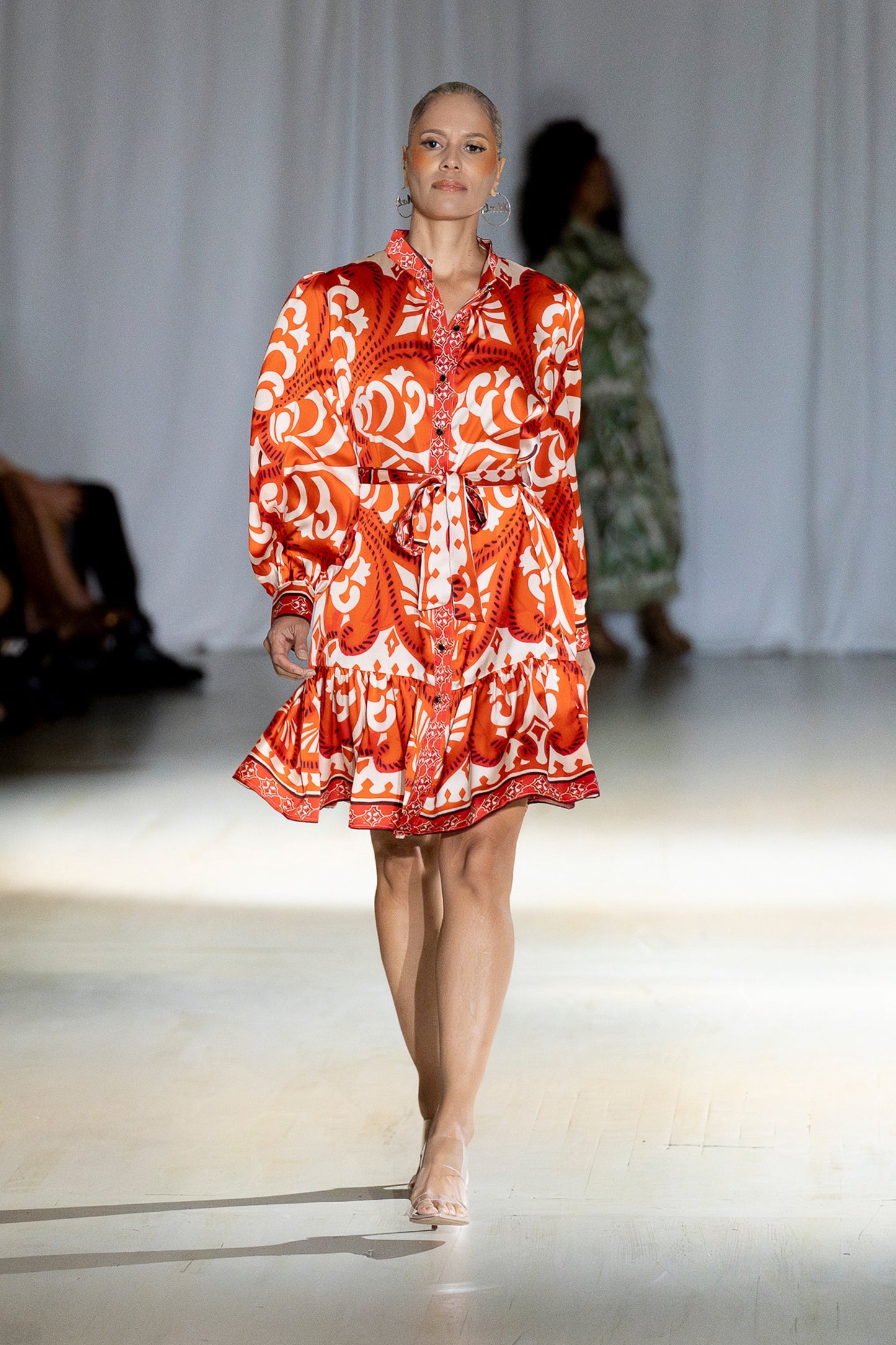 Zara Baroque Print Dress