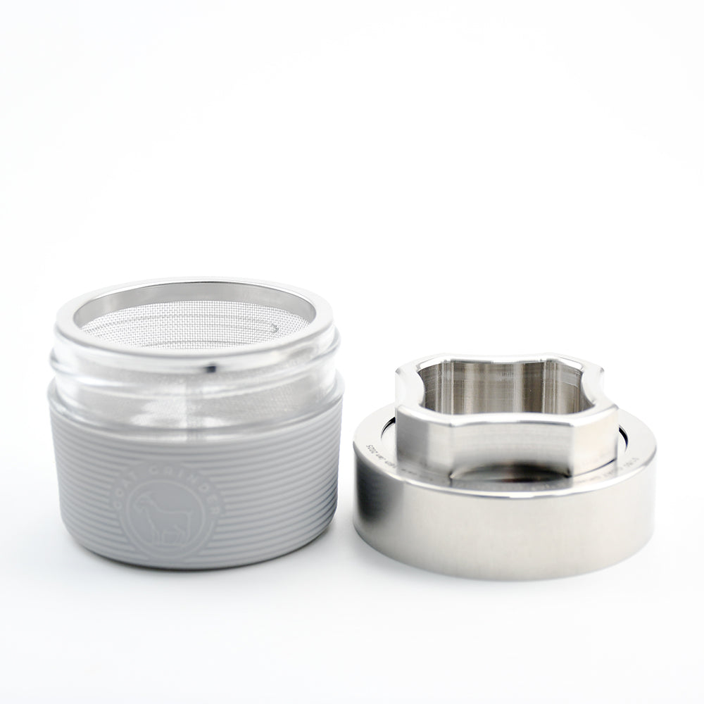 4 Piece Stainless Steel Herb Grinder | AITH v.I – OG Pattern - Concordia Style Boutique