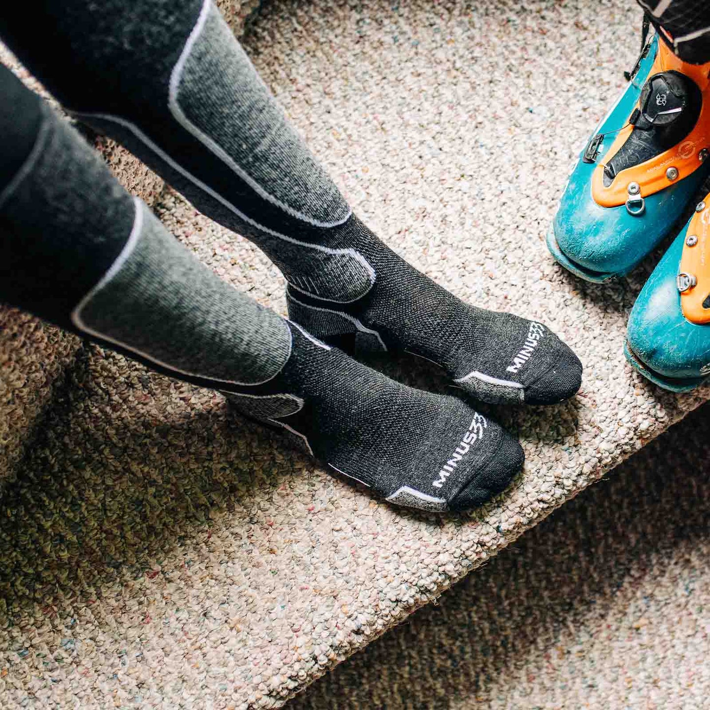 Light Cushion - Over The Calf Wool Snowboard Socks Mountain Heritage Elite - Concordia Style Boutique