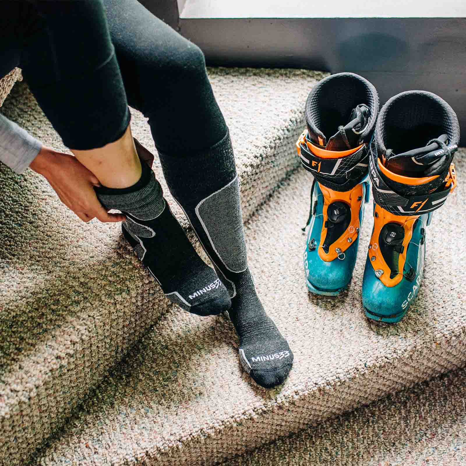 Lightweight - Over The Calf Wool Snowboard Socks Mountain Heritage Elite - Concordia Style Boutique