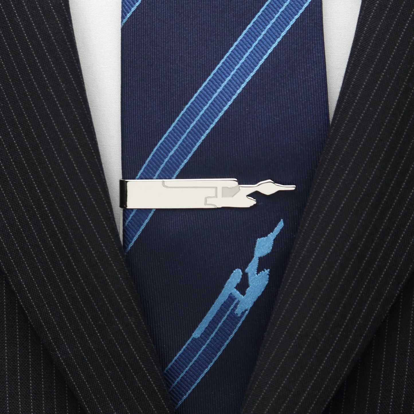 Star Trek Enterprise Silhouette Tie Bar - Concordia Style Boutique
