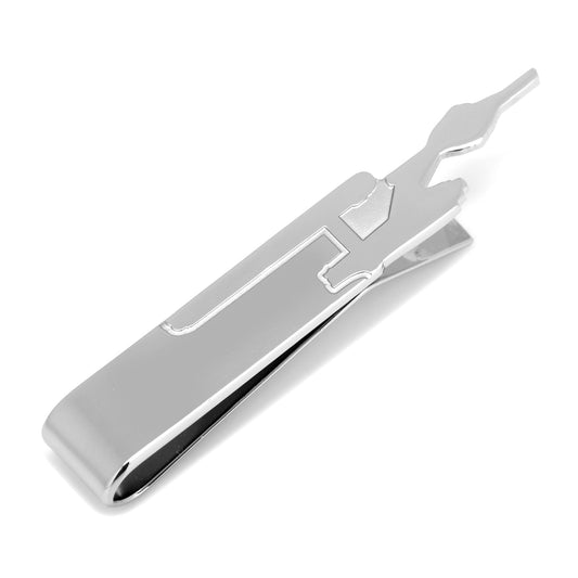 Star Trek Enterprise Silhouette Tie Bar - Concordia Style Boutique