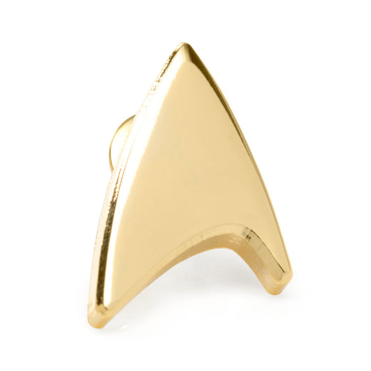 Star Trek Gold Delta Shield Lapel Pin - Concordia Style Boutique